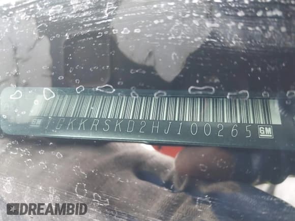 ✅ 2017 GMC Acadia Limited • VIN: 1GKKRSKD2HJ100265 • Lot: 41773100. Listed on IAAI with 135,558 mi. Free auction sales archive from the USA and detailed vehicle history report at DreamBid. Image 9.