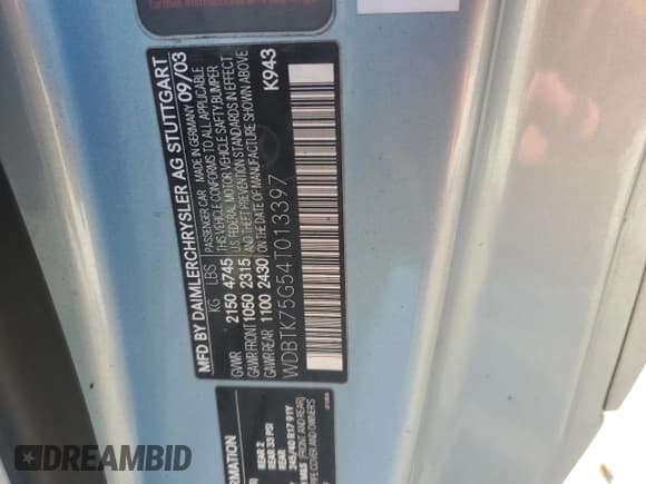 ✅ 2004 Mercedes-Benz CLK 500 • VIN: WDBTK75G54T013397 • Lot: 69033014. Wystawiony na Copart z przebiegiem 157 888 mil. Bezpłatny archiwum sprzedaży aukcyjnych z USA i szczegółowy raport historii pojazdu na DreamBid. Zdjęcie 14.