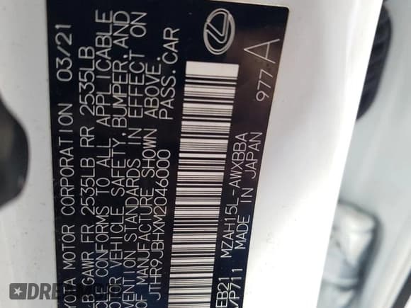 ✅ 2021 Lexus UX 250h F Sport • VIN: JTHR9JBHXM2046000 • Lot: 70712415. Wystawiony na Copart z przebiegiem 13 014 mil. Bezpłatny archiwum sprzedaży aukcyjnych z USA i szczegółowy raport historii pojazdu na DreamBid. Zdjęcie 13.