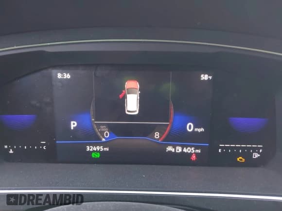 ✅ 2023 Volkswagen Tiguan S • VIN: 3VVRB7AX3PM065181 • Lot: 42419081. Listed on IAAI with 32,495 mi. Free auction sales archive from the USA and detailed vehicle history report at DreamBid. Image 7.