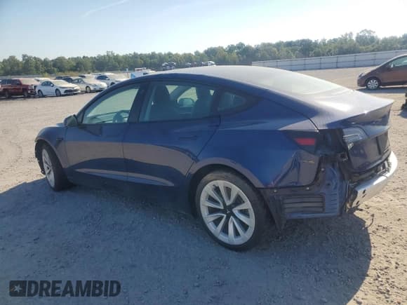✅ 2022 Tesla Model 3 Long Range • VIN: 5YJ3E1EB7NF184697 • Lot: 69768635. Listed on Copart with 106,334 mi. Free auction sales archive from the USA and detailed vehicle history report at DreamBid. Image 2.