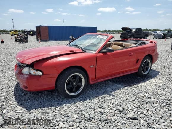 ✅ 1997 Ford Mustang GT • VIN: 1FALP45X2VF151535 • Lot: 53718195. Listed on Copart with 174,352 mi. Free auction sales archive from the USA and detailed vehicle history report at DreamBid. Image 1.
