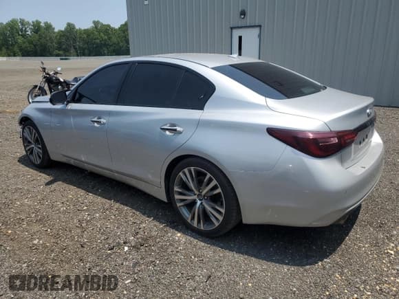 ✅ 2019 Infiniti Q50 Signature Edition • VIN: JN1EV7AR8KM591707 • Lot: 58957555. Listed on Copart with 53,450 mi. Free auction sales archive from the USA and detailed vehicle history report at DreamBid. Image 2.