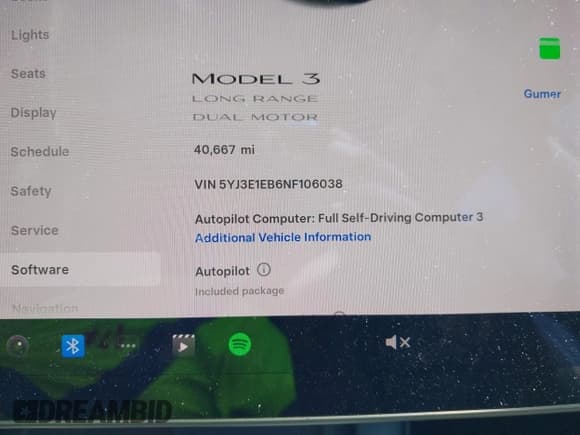 ✅ 2022 Tesla Model 3 Long Range • VIN: 5YJ3E1EB6NF106038 • Lot: 42214585. Wystawiony na IAAI z przebiegiem 40 667 mil. Bezpłatny archiwum sprzedaży aukcyjnych z USA i szczegółowy raport historii pojazdu na DreamBid. Zdjęcie 15.