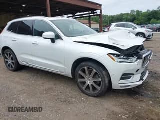 ✅ 2018 Volvo XC60 Inscription • VIN: YV4A22RL9J1048869 • Lot: 42581564. Listed on IAAI with 129,870 mi. Free auction sales archive from the USA and detailed vehicle history report at DreamBid. Image 1.