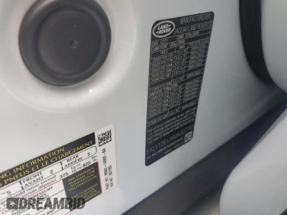 ✅ 2021 Land Rover Range Rover Velar R-Dynamic S • VIN: SALYT2EUXMA307783 • Lot: 69844795. Listed on Copart with 47,765 mi. Free auction sales archive from the USA and detailed vehicle history report at DreamBid. Image 13.