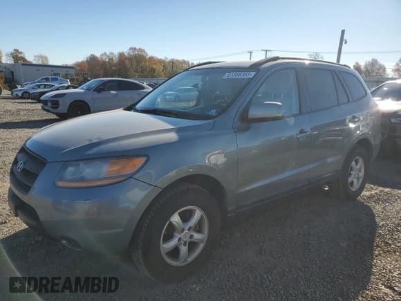 ✅ 2008 Hyundai Santa Fe GLS • VIN: 5NMSG13D38H166498 • Lot: 91358365. Listed on Copart with 95,560 mi. Free auction sales archive from the USA and detailed vehicle history report at DreamBid. Image 1.