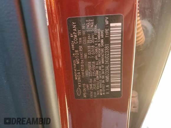 ✅ 2019 Hyundai Tucson SEL • VIN: KM8J33AL1KU023381 • Лот: 90708475. Опубликован ранее на Copart с пробегом 135 873 миль. Бесплатный доступ к архиву аукционных продаж из США и подробный отчёт об истории автомобиля на DreamBid. Изображение 13.