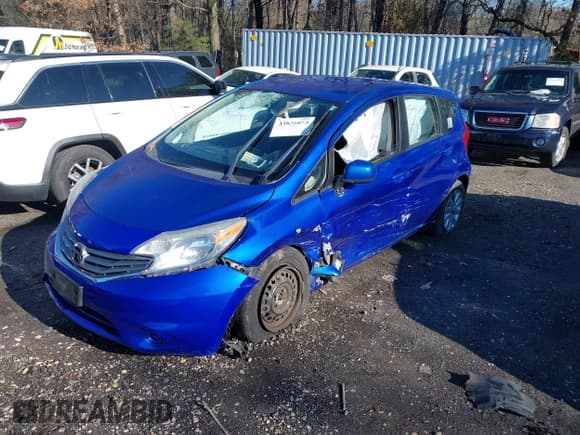 ✅ 2014 Nissan Note SV • VIN: 3N1CE2CPXEL377841 • Lot: 43836073. Listed on IAAI with 113,146 mi. Free auction sales archive from the USA and detailed vehicle history report at DreamBid. Image 2.