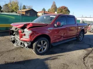 ✅ 2015 Ford F-150 Lariat • VIN: 1FTEW1EG8FKE04385 • Lot: 84943465. Listed on Copart with 147,054 mi. Free auction sales archive from the USA and detailed vehicle history report at DreamBid. Image 1.
