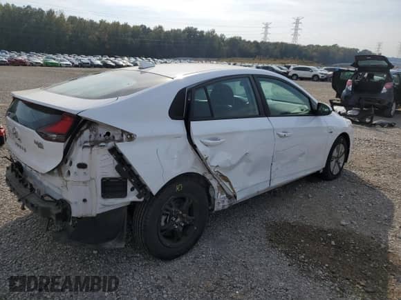 2018 Hyundai Ioniq Blue z VIN KMHC65LC7JU077968, wystawiony jako Copart lot #77628534 z przebiegiem 61 031 mil mil oraz Szkoda całkowita • Salvage title. Historia ofert i sprzedaży dostępna na DreamBid. Obrazek 3.