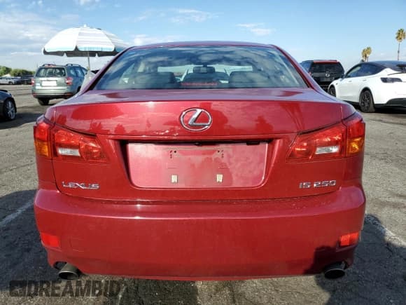 ✅ 2006 Lexus IS 250 • VIN: JTHBK262462007973 • Lot: 81518975. Listed on Copart with 125,105 mi. Free auction sales archive from the USA and detailed vehicle history report at DreamBid. Image 6.