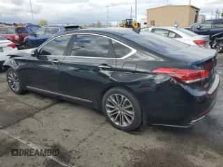 2016 Hyundai Genesis 3.8L z VIN KMHGN4JE8GU132861, wystawiony jako Copart lot #75945174 z przebiegiem 80 957 mil mil oraz Szkoda całkowita • Salvage title. Historia ofert i sprzedaży dostępna na DreamBid. Obrazek 2.