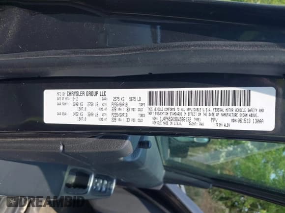 ✅ 2011 Jeep Liberty Limited 70th Anniversary • VIN: 1J4PN5GK9BW586132 • Lot: 42453710. Wystawiony na IAAI z przebiegiem 130 390 mil. Bezpłatny archiwum sprzedaży aukcyjnych z USA i szczegółowy raport historii pojazdu na DreamBid. Zdjęcie 9.