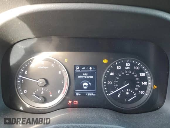 2017 Hyundai Tucson SE with VIN KM8J23A42HU413703, listed as a Copart auction lot 81695295 with 43,467 mi miles and Salvage title. Bid and sale history available at DreamBid. Image 9.