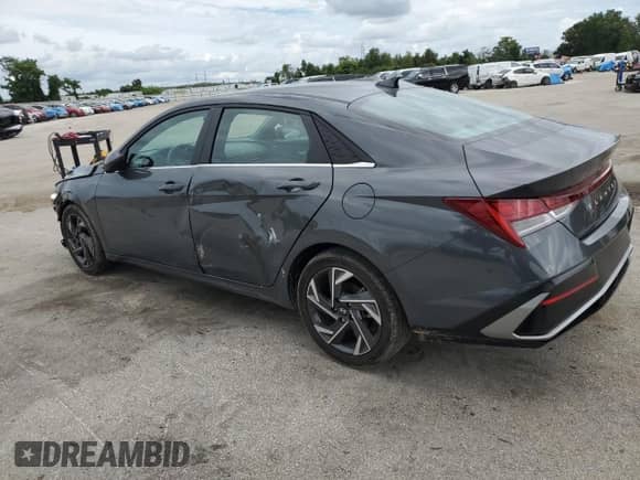 2024 Hyundai Elantra SEL with VIN KMHLS4DG4RU688916, listed as a Copart auction lot 80227295 with 28,073 mi miles and Non repairable. Bid and sale history available at DreamBid. Image 2.