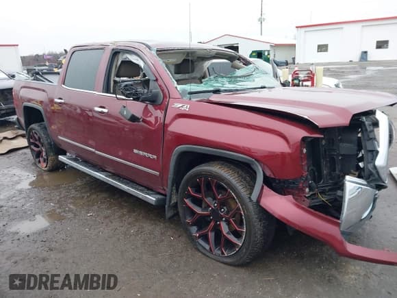 ✅ 2015 GMC Sierra 1500 SLT • VIN: 3GTU2VEC2FG322137 • Lot: 41569708. Listed on IAAI with 146,756 mi. Free auction sales archive from the USA and detailed vehicle history report at DreamBid. Image 1.
