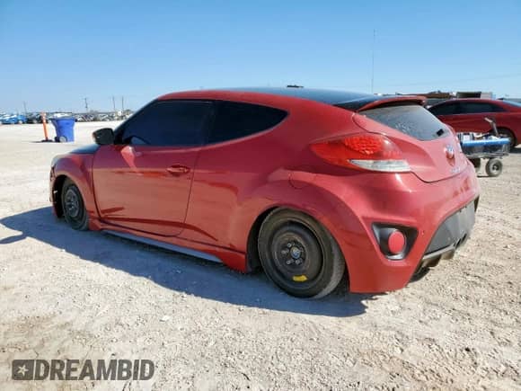2016 Hyundai Veloster Turbo z VIN KMHTC6AE9GU292537, wystawiony jako Copart lot #84834555 z przebiegiem 81 405 mil mil oraz Szkoda całkowita • Salvage title. Historia ofert i sprzedaży dostępna na DreamBid. Obrazek 2.