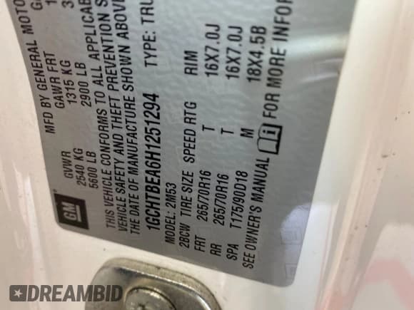 ✅ 2017 Chevrolet Colorado 4WD LT • VIN: 1GCHTBEA6H1251294 • Лот: 42383626. Опубликован ранее на IAAI с пробегом 96 222 миль. Бесплатный доступ к архиву аукционных продаж из США и подробный отчёт об истории автомобиля на DreamBid. Изображение 1.