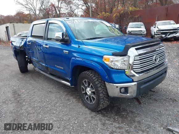 ✅ 2016 Toyota Tundra Limited • VIN: 5TFHY5F15GX494723 • Lot: 43618964. Listed on IAAI with 75,346 mi. Free auction sales archive from the USA and detailed vehicle history report at DreamBid. Image 1.