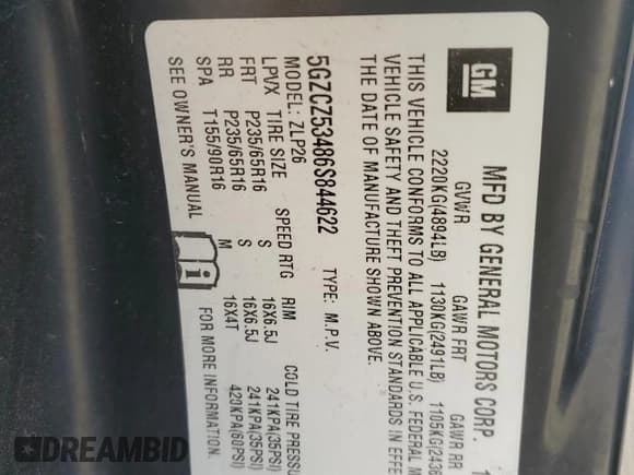 ✅ 2006 Saturn VUE • VIN: 5GZCZ53486S844622 • Lot: 49427535. Wystawiony na Copart z przebiegiem 289 433 mil. Bezpłatny archiwum sprzedaży aukcyjnych z USA i szczegółowy raport historii pojazdu na DreamBid. Zdjęcie 14.