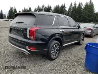 2020 Hyundai Palisade SEL with VIN KM8R2DHEXLU056688, listed as a Copart auction lot 43049224 with 24,904 mi miles and Salvage title. Bid and sale history available at DreamBid. Image 3.