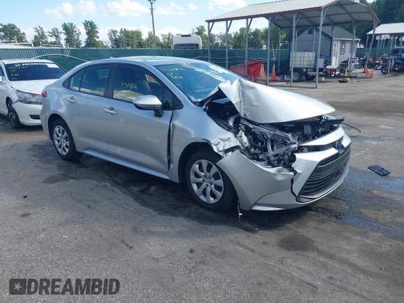 ✅ 2025 Toyota Corolla Hybrid LE • VIN: JTDBCMFE0SJ038786 • Lot: 43115826. Wystawiony na IAAI z przebiegiem 10 634 mil. Bezpłatny archiwum sprzedaży aukcyjnych z USA i szczegółowy raport historii pojazdu na DreamBid. Zdjęcie 1.