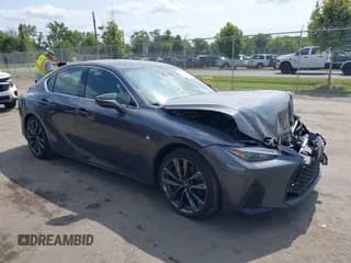 ✅ 2023 Lexus IS 350 F Sport • VIN: JTHGZ1E2XP5031918 • Lot: 42938149. Wystawiony na IAAI z przebiegiem 36 285 mil. Bezpłatny archiwum sprzedaży aukcyjnych z USA i szczegółowy raport historii pojazdu na DreamBid. Zdjęcie 1.