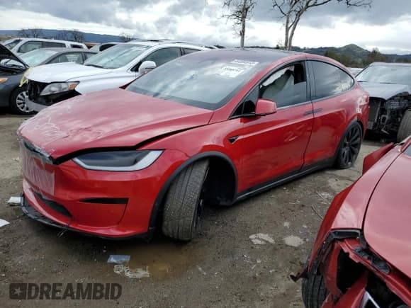 ✅ 2022 Tesla Model X Plaid • VIN: 7SAXCBE61NF338310 • Lot: 44394913. Listed on Copart with Not provided. Free auction sales archive from the USA and detailed vehicle history report at DreamBid. Image 1.