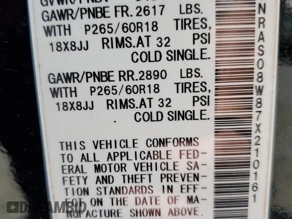 ✅ 2007 Infiniti FX • VIN: JNRAS08W87X210161 • Lot: 64060865. Wystawiony na Copart z przebiegiem 163 901 mil. Bezpłatny archiwum sprzedaży aukcyjnych z USA i szczegółowy raport historii pojazdu na DreamBid. Zdjęcie 13.