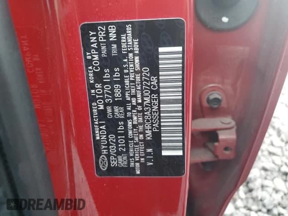 ✅ 2021 Hyundai Venue Denim • VIN: KMHRC8A37MU072720 • Лот: 83481894. Опубликован ранее на Copart с пробегом Не указан. Бесплатный доступ к архиву аукционных продаж из США и подробный отчёт об истории автомобиля на DreamBid. Изображение 12.