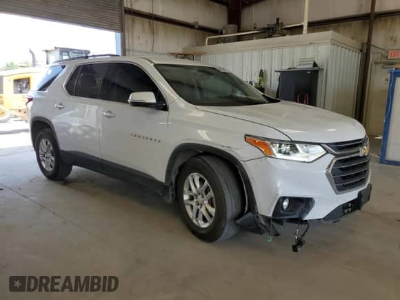 2019 Chevrolet Traverse LT z VIN 1GNERHKW1KJ185773, wystawiony jako Copart lot #66623455 z przebiegiem 100 512 mil mil oraz Szkoda całkowita • Salvage title. Historia ofert i sprzedaży dostępna na DreamBid. Obrazek 4.