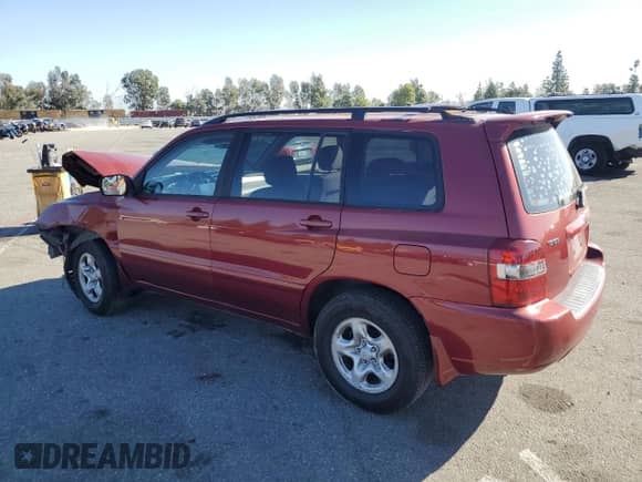 2007 Toyota Highlander w/3rd Row with VIN JTEDD21AX70160062, listed as a Copart auction lot 85805524 with 254,475 mi miles and Salvage title. Bid and sale history available at DreamBid. Image 2.