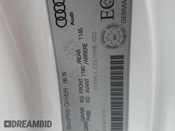 ✅ 2015 Audi RS 5 • VIN: WUAC6BFR6FA901974 • Lot: 46649135. Listed on Copart with 51,566 mi. Free auction sales archive from the USA and detailed vehicle history report at DreamBid. Image 12.