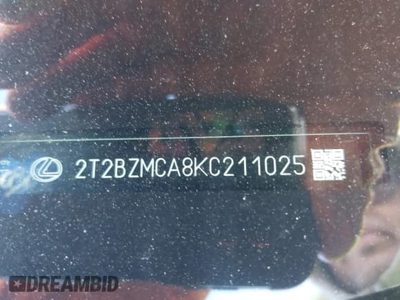 ✅ 2019 Lexus RX 350 • VIN: 2T2BZMCA8KC211025 • Lot: 42294269. Listed on IAAI with 67,745 mi. Free auction sales archive from the USA and detailed vehicle history report at DreamBid. Image 17.