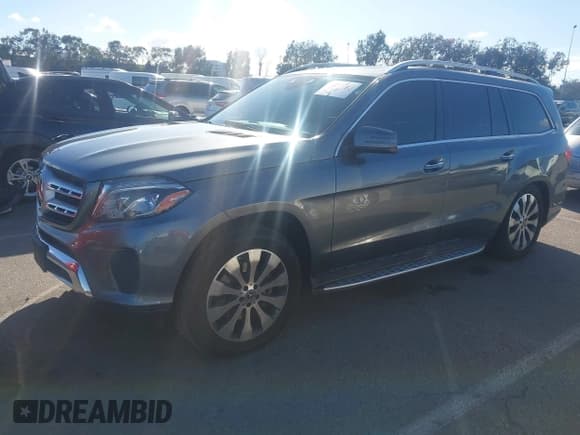 ✅ 2018 Mercedes-Benz GL 450 • VIN: 4JGDF6EE1JA999114 • Lot: 43748546. Listed on IAAI with 118,589 mi. Free auction sales archive from the USA and detailed vehicle history report at DreamBid. Image 2.