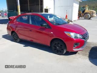 ✅ 2023 Mitsubishi Mirage ES • VIN: ML32FUFJ1PHF02242 • Lot: 43338134. Listed on IAAI with 53,211 mi. Free auction sales archive from the USA and detailed vehicle history report at DreamBid. Image 1.