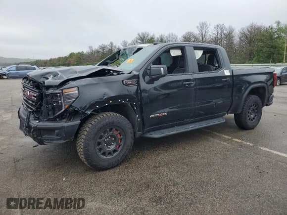 ✅ 2024 GMC Sierra 1500 AT4X • VIN: 3GTUUFEL2RG247122 • Лот: 85418594. Опубликован ранее на Copart с пробегом 13 450 миль. Бесплатный доступ к архиву аукционных продаж из США и подробный отчёт об истории автомобиля на DreamBid. Изображение 1.