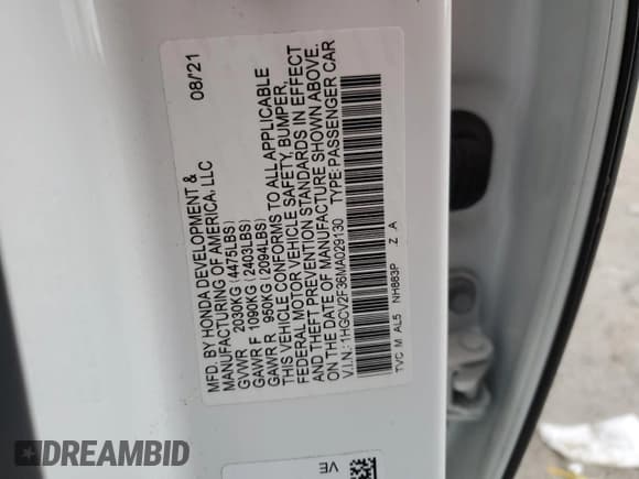 ✅ 2021 Honda Accord Sport • VIN: 1HGCV2F36MA029130 • Lot: 90604065. Listed on Copart with 62,648 mi. Free auction sales archive from the USA and detailed vehicle history report at DreamBid. Image 12.