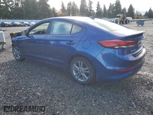 2017 Hyundai Elantra SE with VIN 5NPD84LFXHH204921, listed as a Copart auction lot 89739085 with Not provided miles and Salvage title. Bid and sale history available at DreamBid. Image 2.
