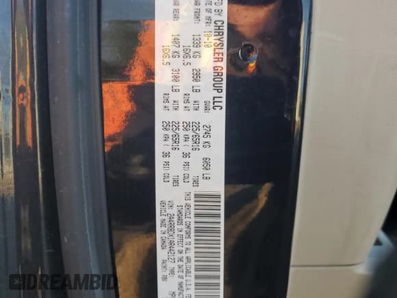 ✅ 2010 Chrysler Town & Country Touring Plus • VIN: 2A4RR8DX1AR442127 • Lot: 82341335. Wystawiony na Copart z przebiegiem 225 482 mil. Bezpłatny archiwum sprzedaży aukcyjnych z USA i szczegółowy raport historii pojazdu na DreamBid. Zdjęcie 14.