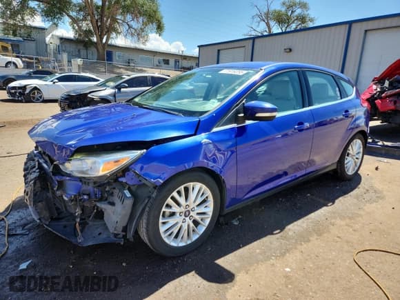 ✅ 2015 Ford Focus Titanium • VIN: 1FADP3N27FL379763 • Lot: 71919255. Listed on Copart with 66,838 mi. Free auction sales archive from the USA and detailed vehicle history report at DreamBid. Image 1.