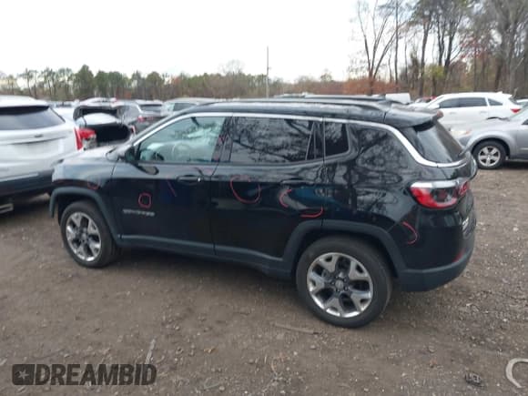 ✅ 2020 Jeep Compass Limited • VIN: 3C4NJDCB4LT246337 • Lot: 43676681. Listed on IAAI with 26,378 mi. Free auction sales archive from the USA and detailed vehicle history report at DreamBid. Image 14.