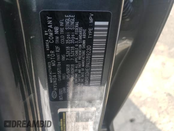 ✅ 2022 Hyundai Palisade SE • VIN: KM8R1DHE9NU389230 • Лот: 88592155. Опубликован ранее на Copart с пробегом 47 187 миль. Бесплатный доступ к архиву аукционных продаж из США и подробный отчёт об истории автомобиля на DreamBid. Изображение 16.