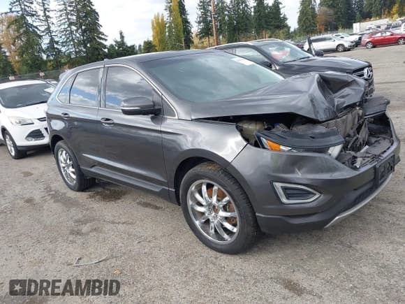 ✅ 2015 Ford Edge SEL • VIN: 2FMTK4J90FBB30889 • Lot: 43584231. Listed on IAAI with 138,387 mi. Free auction sales archive from the USA and detailed vehicle history report at DreamBid. Image 1.