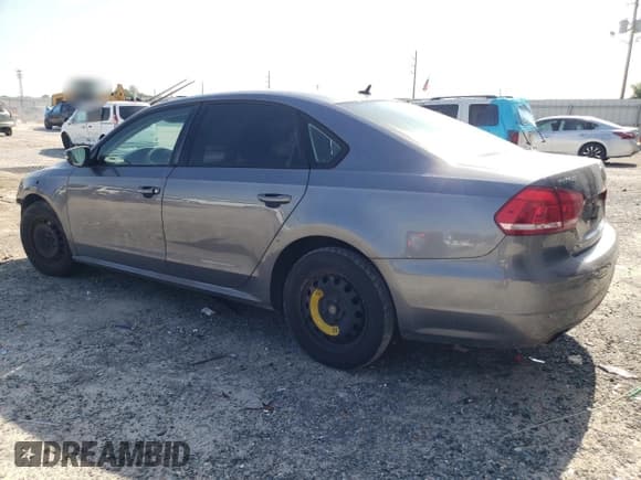 ✅ 2013 Volkswagen Passat S • VIN: 1VWAP7A34DC070832 • Lot: 62539825. Listed on Copart with 222,116 mi. Free auction sales archive from the USA and detailed vehicle history report at DreamBid. Image 2.