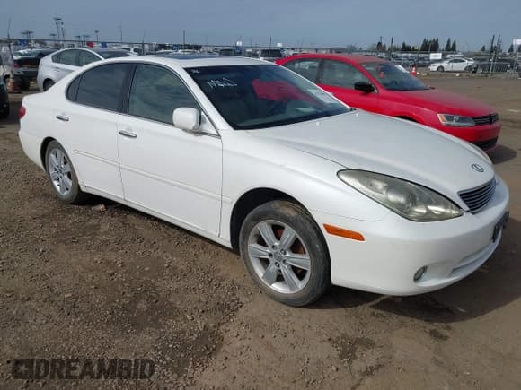 ✅ 2005 Lexus ES 350 • VIN: JTHBA30G655129163 • Lot: 41523048. Listed on IAAI with 160,907 mi. Free auction sales archive from the USA and detailed vehicle history report at DreamBid. Image 1.