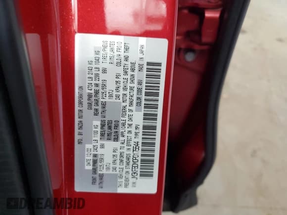 ✅ 2023 Mazda CX-5 S Premium • VIN: JM3KFBDM0P0175544 • Лот: 86783975. Опубликован ранее на Copart с пробегом 17 079 миль. Бесплатный доступ к архиву аукционных продаж из США и подробный отчёт об истории автомобиля на DreamBid. Изображение 14.