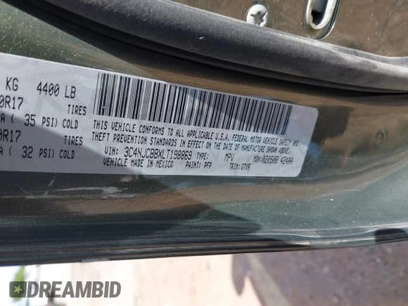 ✅ 2020 Jeep Compass Latitude • VIN: 3C4NJCBBXLT198869 • Lot: 42885397. Listed on IAAI with 163,554 mi. Free auction sales archive from the USA and detailed vehicle history report at DreamBid. Image 9.