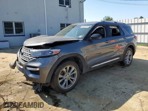2021 Ford Explorer Limited with VIN 1FMSK8FH3MGB52538, listed as a Copart auction lot 80345475 with Not provided miles and Salvage title. Bid and sale history available at DreamBid. Image 1.